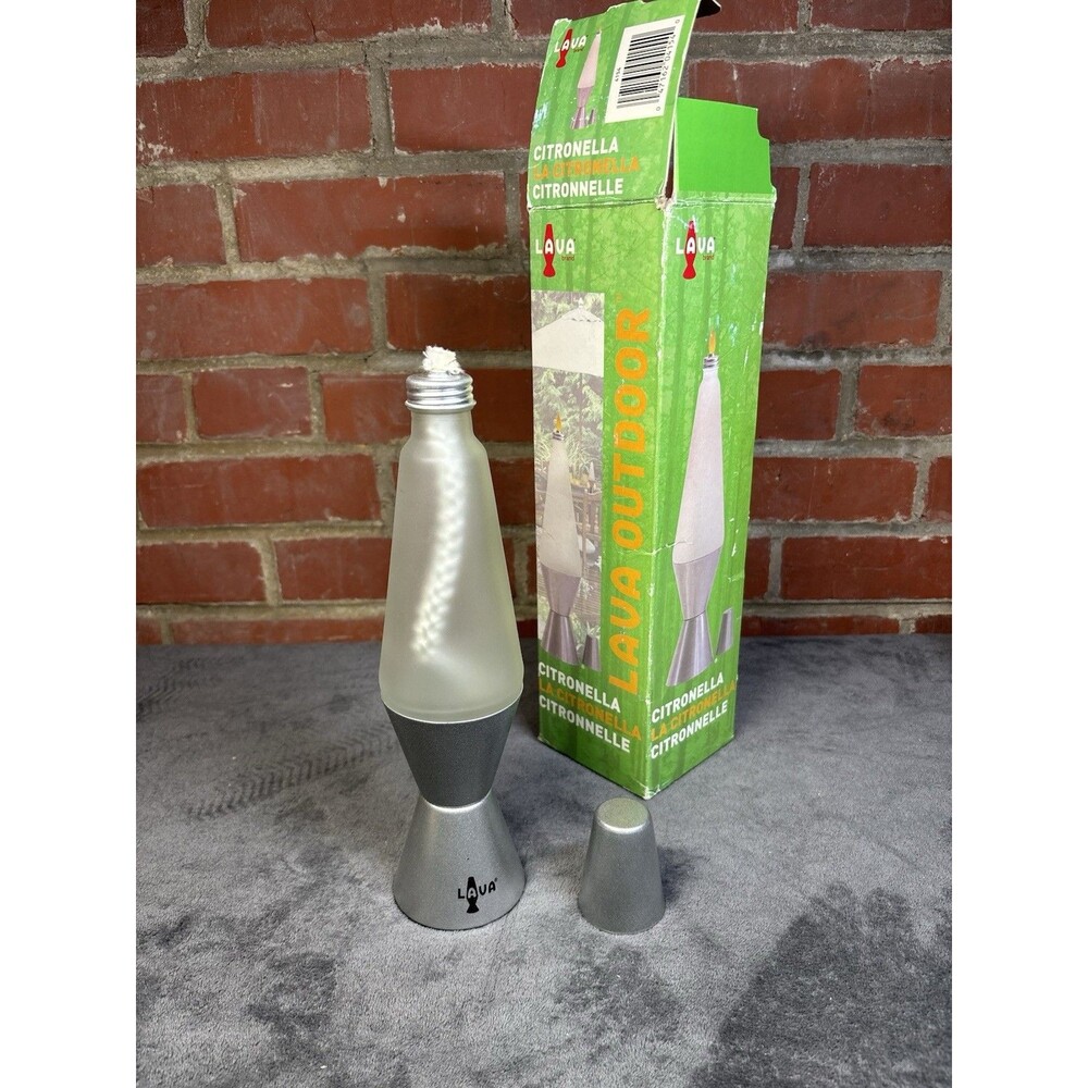 Lava Brand Lava Outdoor Light Citronella Lamp Rare Collectible 10 Inches